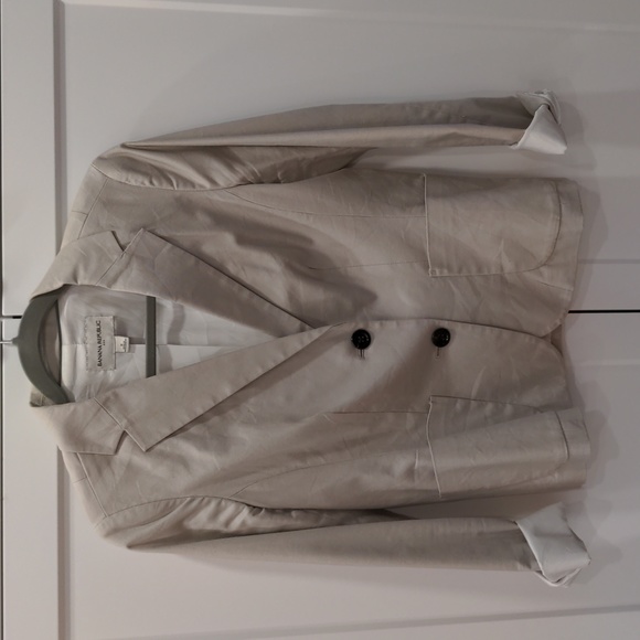 Banana Republic beige blazer sz 6 - Picture 1 of 5